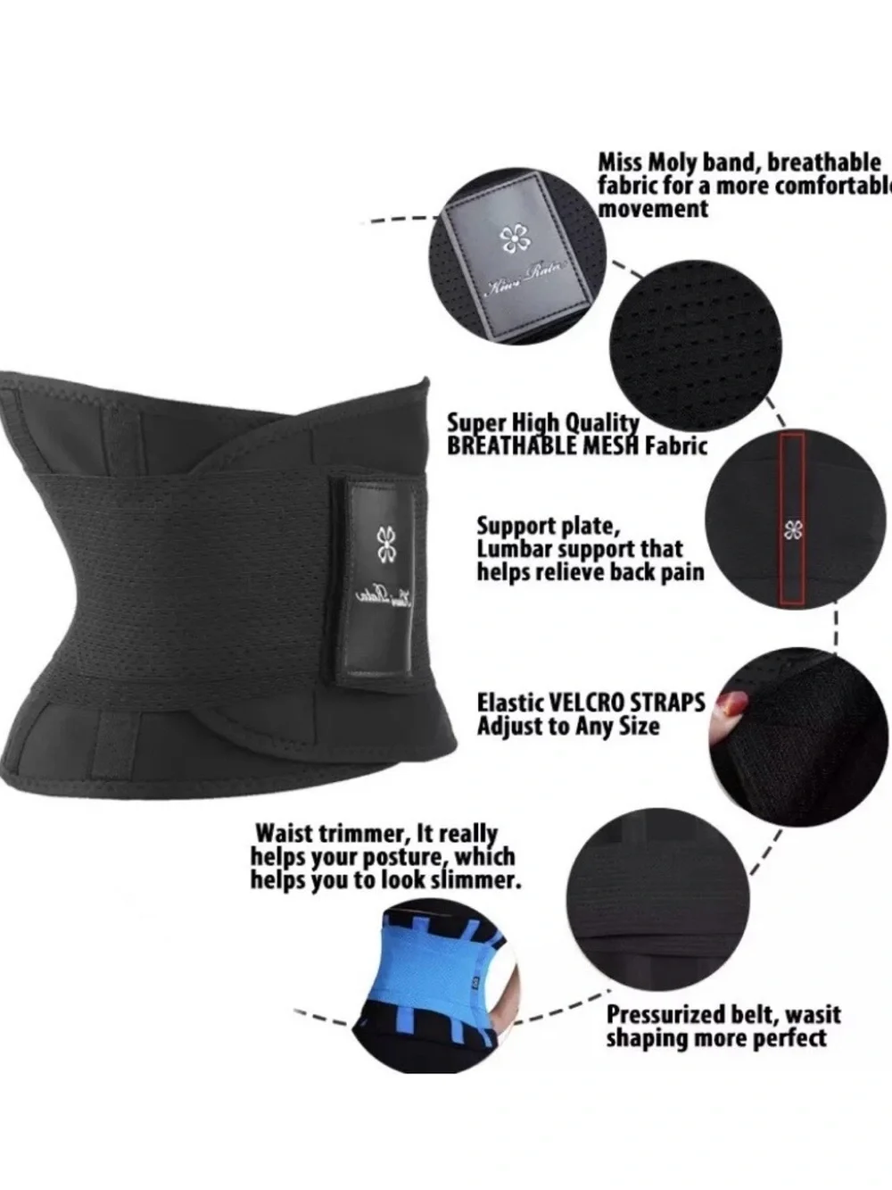 Hot Lumbar Back Support Belt Lower Size S Waist Pain Relief Double Pull Men Wome